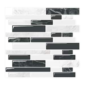 Vinyl Collection Calacatta White 10 in. x 10 in. Vinyl Peel and Stick Tile (6.9 sq. ft./10-Sheets)