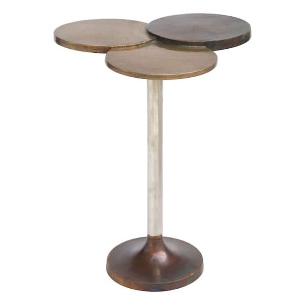 ZUO Dundee Antique Brass Accent Table