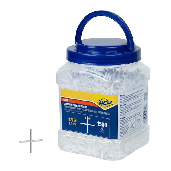 1/16 in. Leave-in Hard Style Tile Spacers (Jar of 1500)