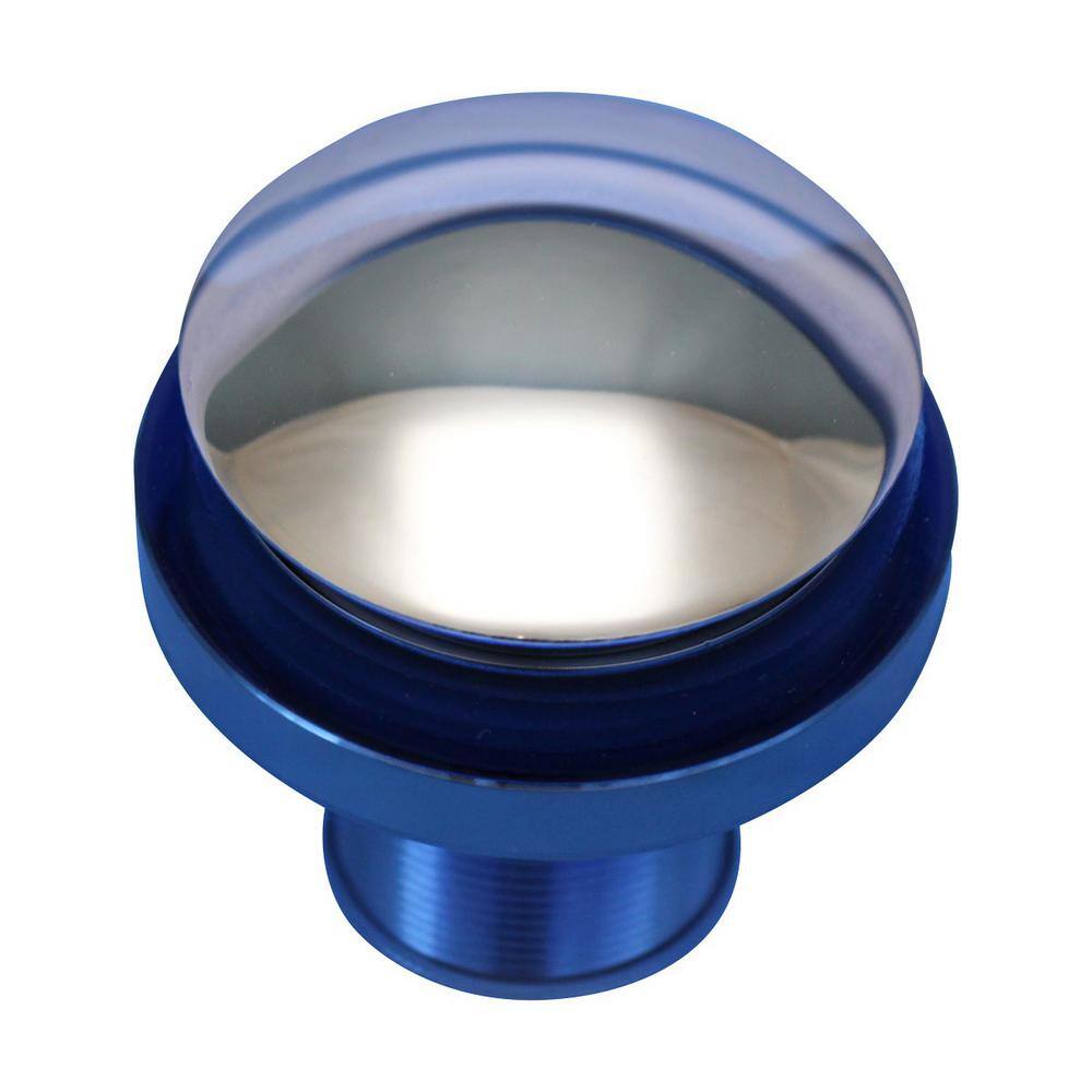 Blue Tempered Glass Above-Counter Vessel Sink