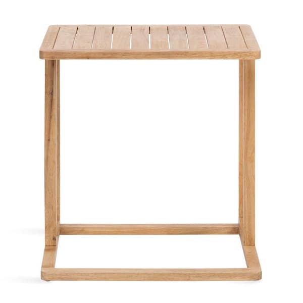 Kate and Laurel Slayton 24 in. Natural Rectangle Solid Wood C