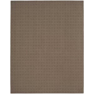 Desert Springs Taupe 8 ft. x 10 ft. Custom Area Rug with Pad