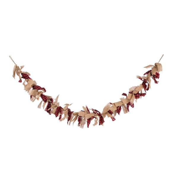 SULLIVANS 72 in. Red Wooden Bead Garland GD1450 - The Home Depot