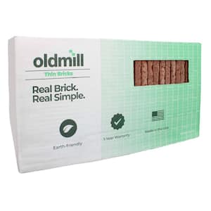 7.625 in. x 2.25 in. x 0.5 in. Midtown Thin Brick Singles (Box of 50-Bricks)