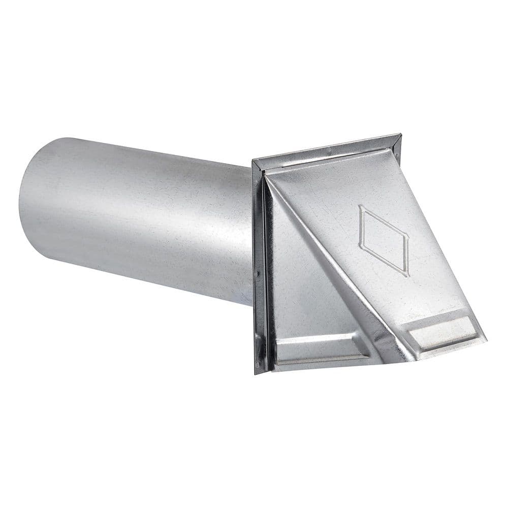 4 in. 26-Gauge Galvanized Steel Wall Exhaust Hood Bath Fan Vent with Damper, Wire-Mesh Screen, and 11 in. Pipe price history on PriceWatchPro