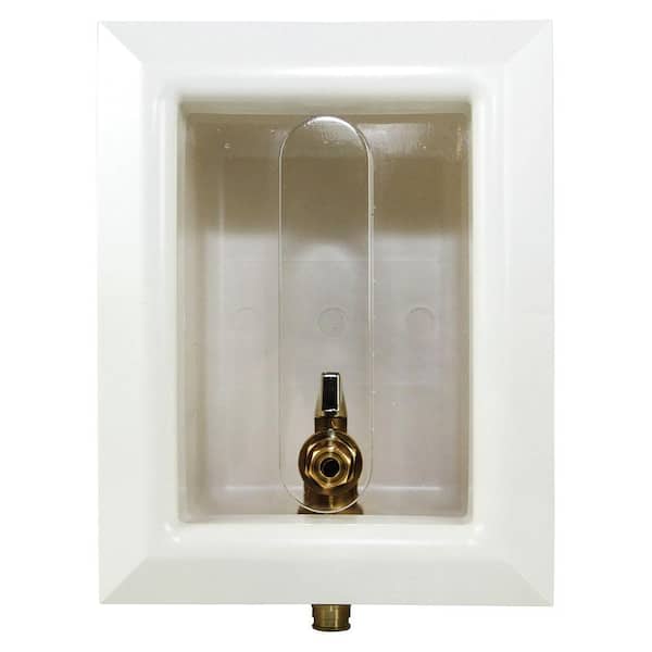 ProPEX 1/2 in. PEX-A Expansion Barb Lead-Free Brass Valve Ice Maker Outlet Box with Support Brackets (12-Pack)