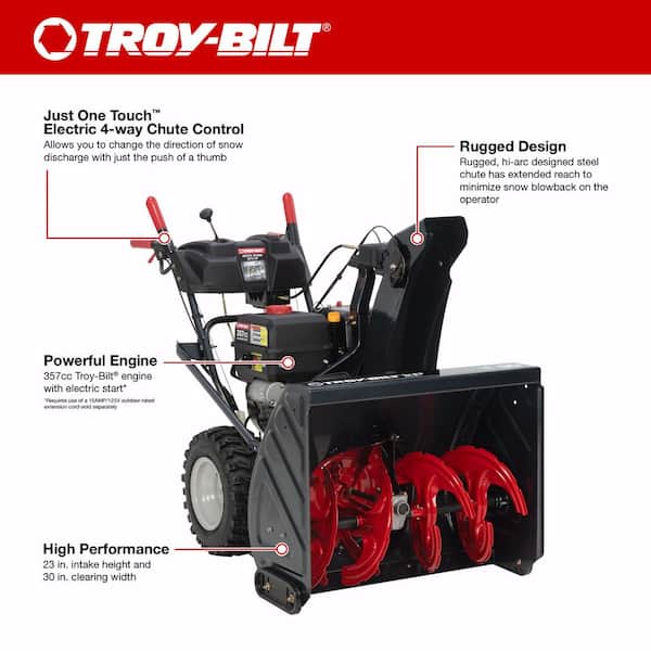 Troy-Bilt Arctic Storm 30 in. 357cc Two-Stage Electric Start Gas