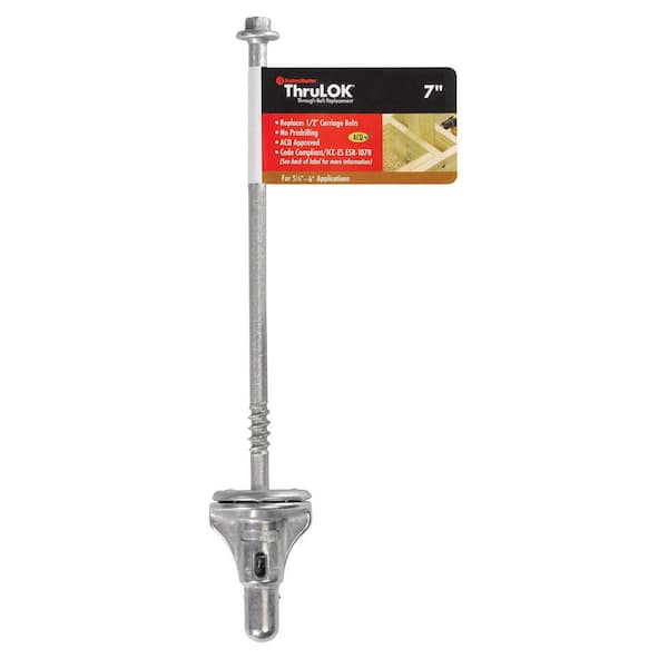 ThruLOK Through-Bolt Replacement – 7 inch thru bolts for wood (Single Fastener)