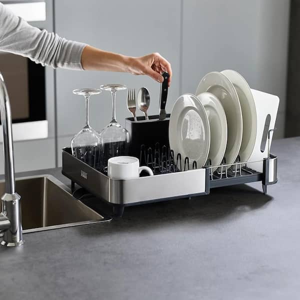 Joybos Dish Rack Over The Sink with Cutlery Drainer