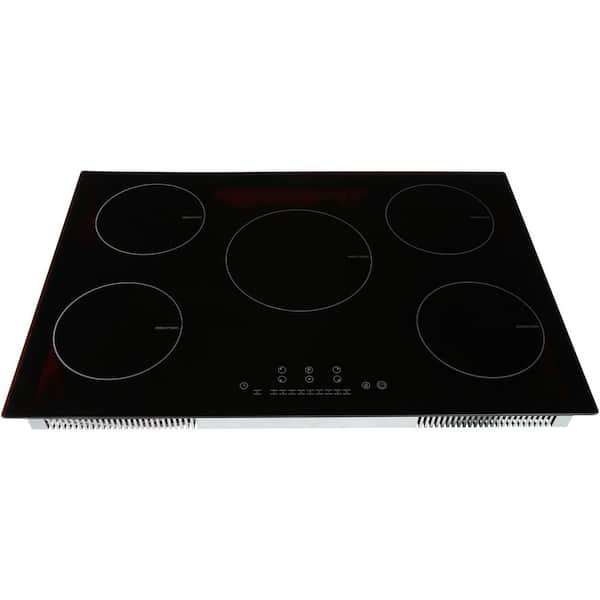 Electric Cooktop, 5 Burners, 30 in. Induction Stove Top, Built-in Magnetic Cooktop 9200 W, 9 Heating Level Burner