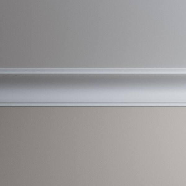Ekena Millwork Danielle 7.875 in. D x 9.875 in. W x 96 in. L Polyurethane Crown Moulding