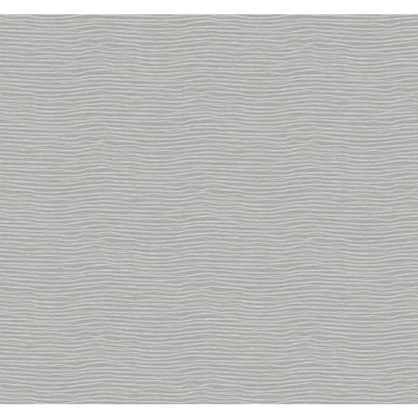 CASA MIA Wavy Textured Lines Silk Dark Grey Paper Non-Pasted Strippable Wallpaper Roll (Cover 60.75 sq. mt.)