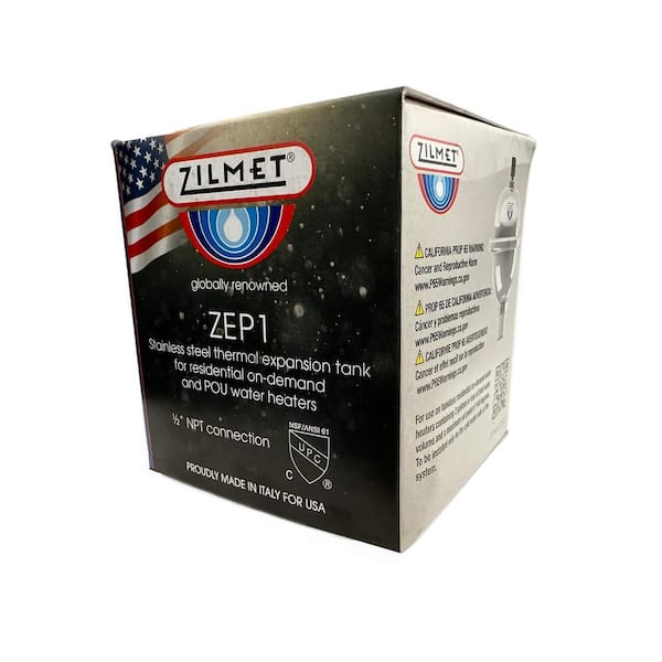ZILMET Stainless Steel Thermal Expansion Tank for Tankless Water