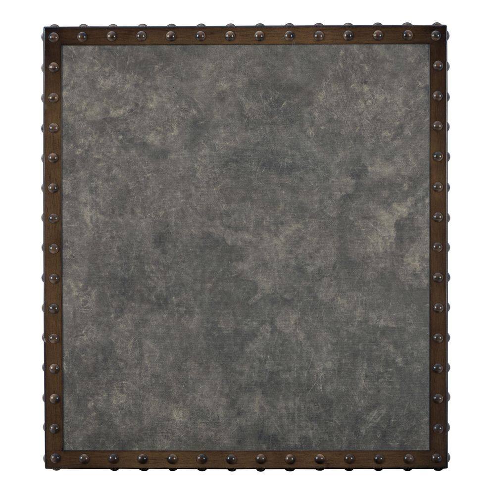 Derrylin Vintage Industrial Gray-Brown End Table with Storage