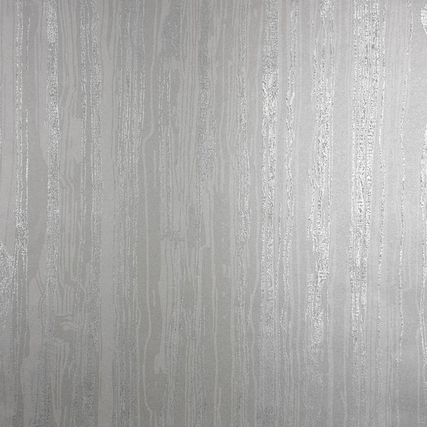 Brewster Wood Silver Paper Strippable Roll (Covers 57.8 sq. ft.)