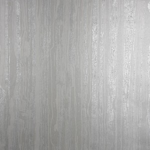 Wood Silver Wallpaper Sample