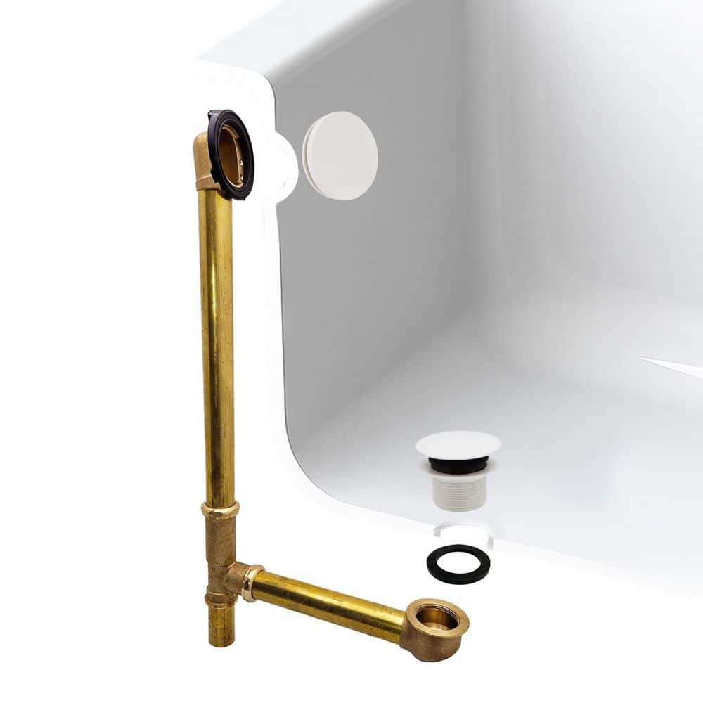 22 in. Brass Bath Waste in Powder Coat White price history on PriceWatchPro