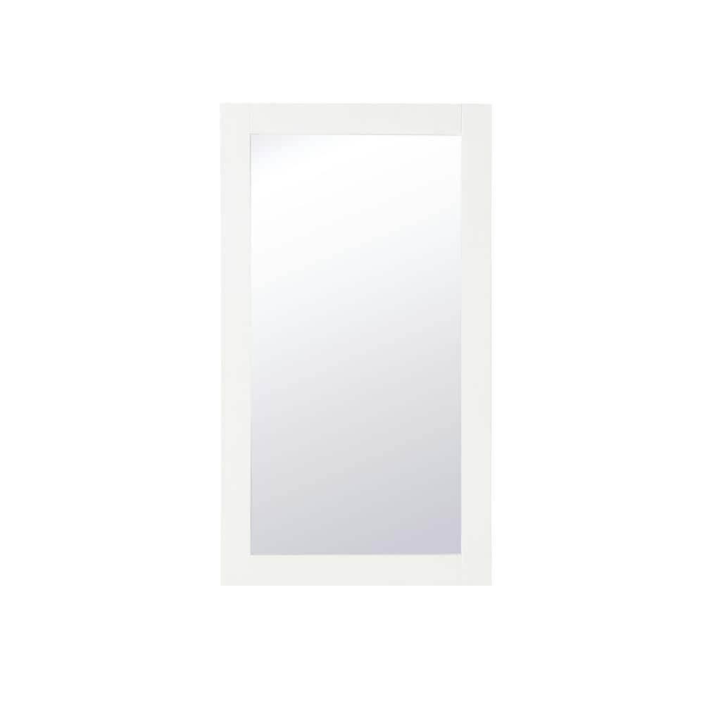 White Rectangular MDF Bathroom Vanity Mirror
