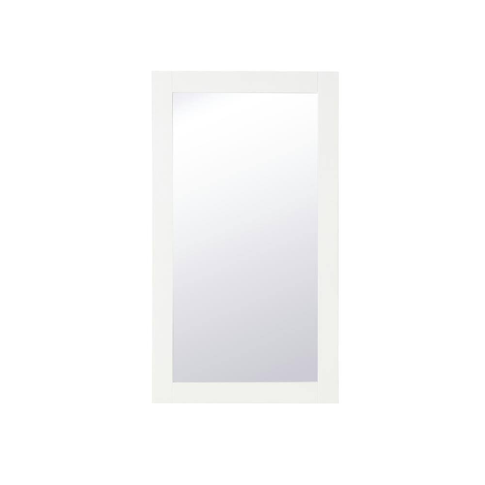32in H x 18in W Rectangle White Vanity Mirror