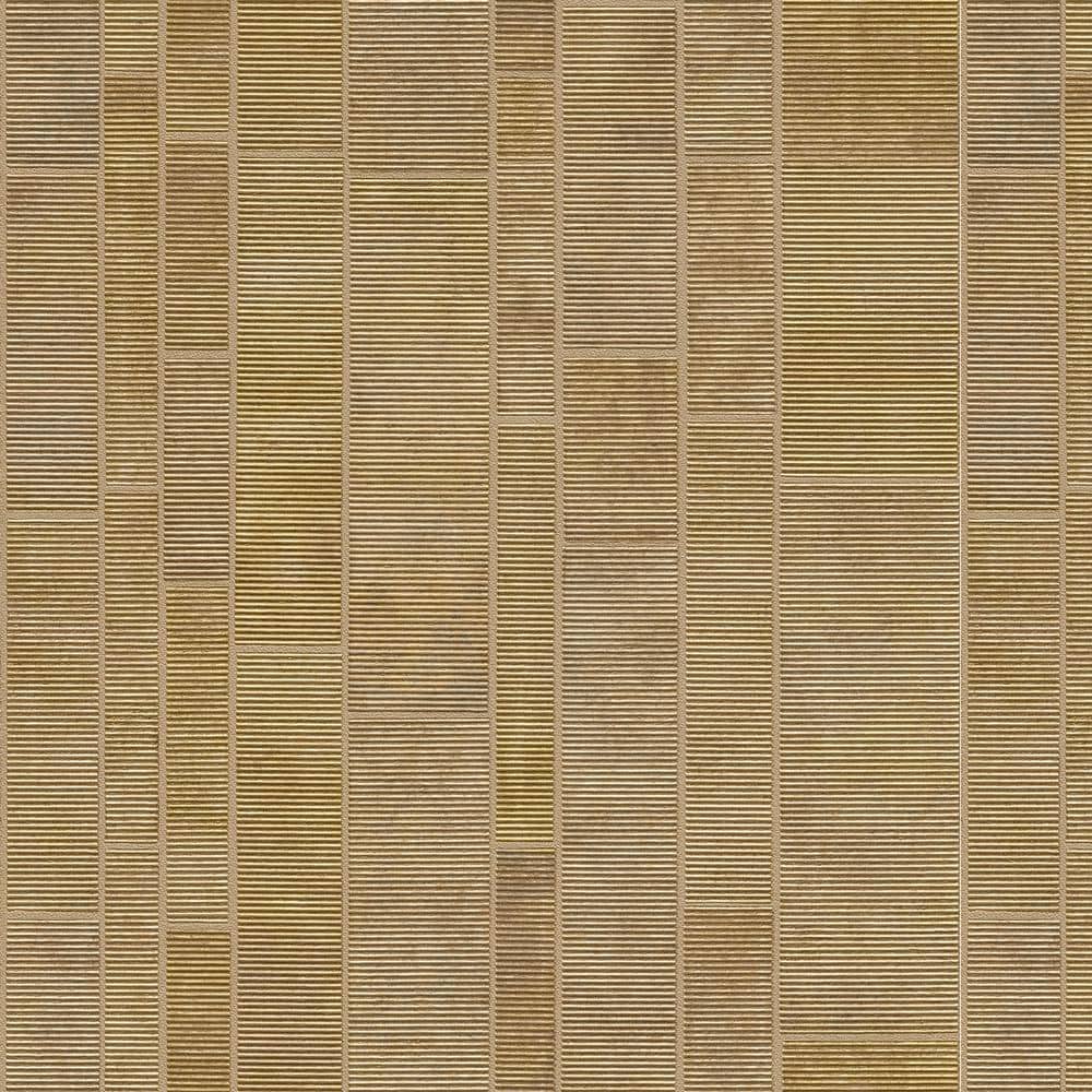 Gold Textured Geometric Non-Woven Wallpaper Roll