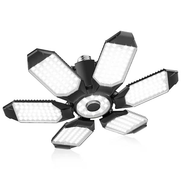 100W 10000 LM LED 1 ft. Black Garage Light Bulbs, E26/E27 High Bay Light Fixture for Warehouse, Corridor, Stadium