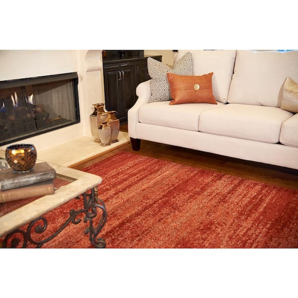 Del Mar Lucille Terracotta 8' 0 x 8' 0 Square Rug