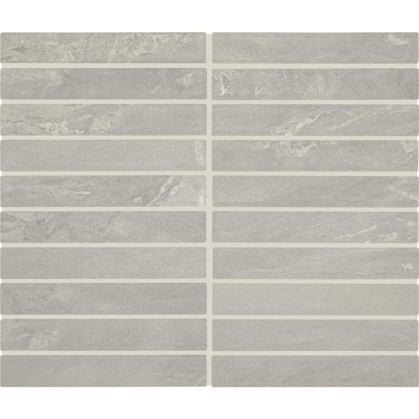 Daltile Bryne Mist 3 in. x 2-1/2 in. Glazed Ceramic Straight Joint Mosaic Tile Sample