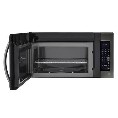 2.0 cu. ft. Over the Range Microwave in Black Stainless Steel with EasyClean and Sensor Cook