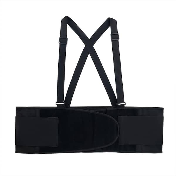 BUCKET BOSS Adjustable Work Black Back Brace Back Support Work Belt - X Large