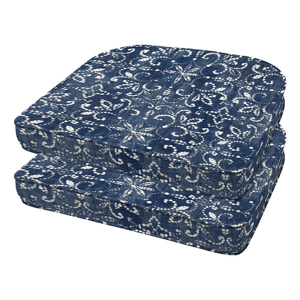 Honeycomb Boheme Rounded Outdoor Seat Cushion (2-Pack)