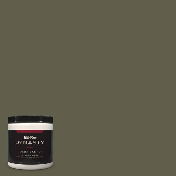 BEHR DYNASTY 8 oz. #MQ6-58 Fig Tree One-Coat Hide Matte Stain-Blocking Interior/Exterior Paint & Primer Sample