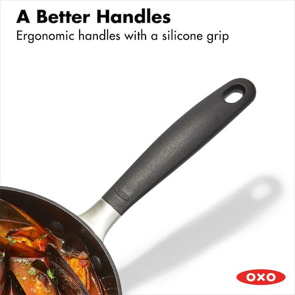 Oxo Good Grips Tri-Ply Stainless Steel Pro 4-Quart Covered Skillet