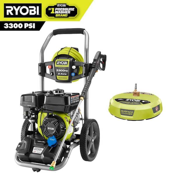 3300 PSI 2.4 GPM Cold Water Gas Pressure Washer with 212cc Engine and 15 in. Surface Cleaner