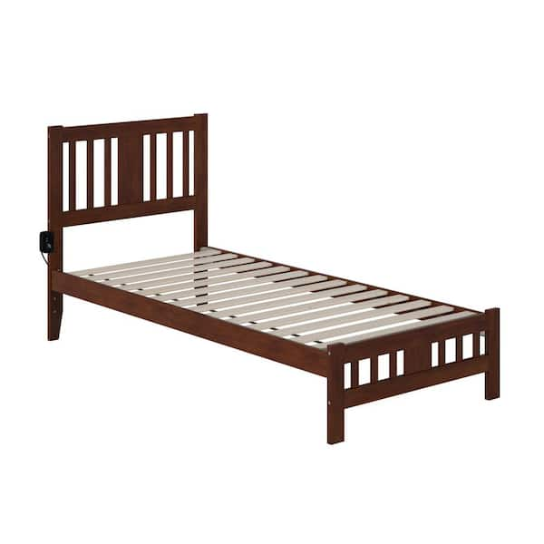 AFI Tahoe Walnut Twin Extra Long Bed with Footboard