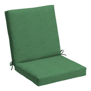 19.5 x 20 Basics Outdoor Midback Dining Chair Cushion, Moss Green Mila