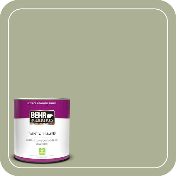 BEHR PREMIUM PLUS 1 qt. #PPU10-06 Spring Walk Eggshell Enamel Low Odor Interior Paint & Primer