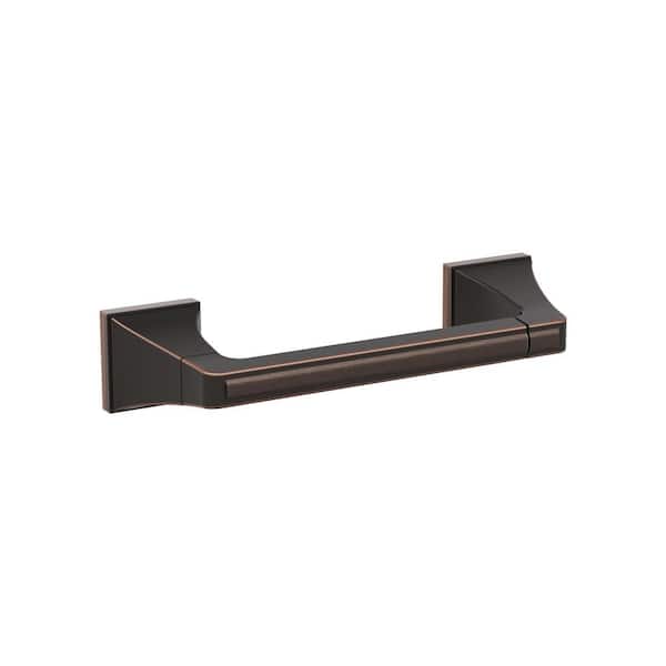 Amerock Mulholland 8-13/16 in. (224 mm) L Pivoting Double Post Toilet Paper Holder in Oil Rubbed Bronze