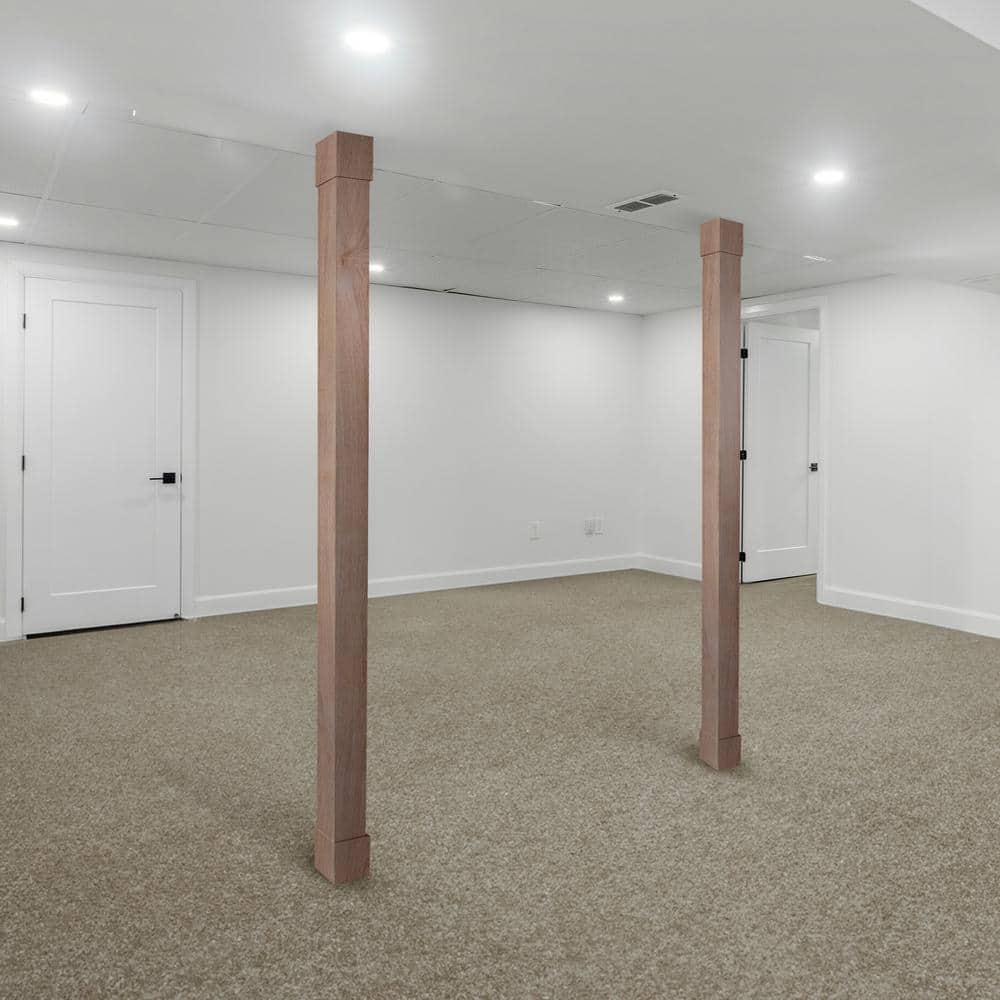 Unfinished Rustic Ambrosia Maple Column Wrap, 8.66 Feet