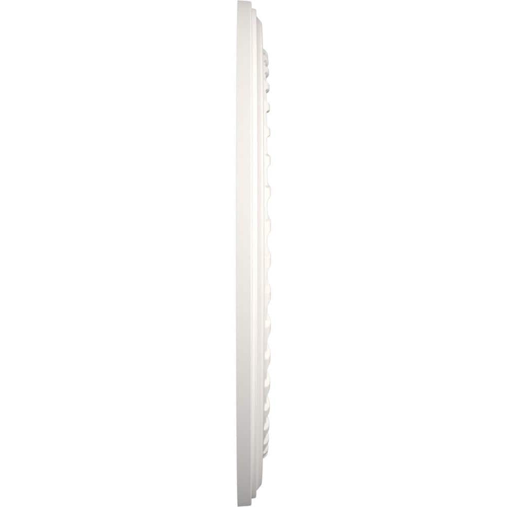 UltraCover Satin Blossom White PVC Ceiling Medallion, 19-Inch Diameter