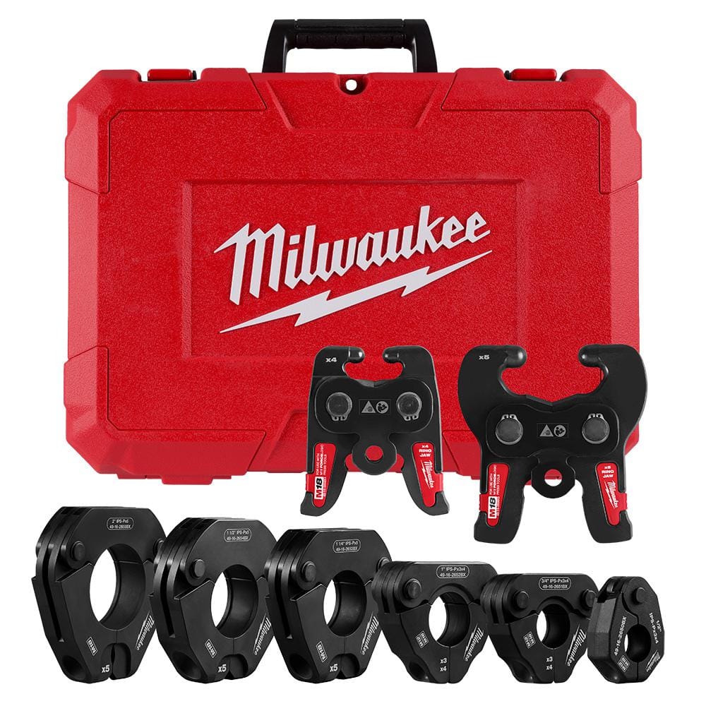 Milwaukee 1 2 In. - 2 In. Ips-p Pivoting Press Ring Kit For M18 Force 