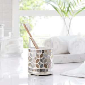 Seville Silver Mosaic Glass Tumbler