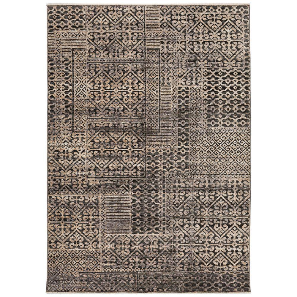 Odessa 9 ft. x 12 ft. 6 in. Gray Geometric Rug