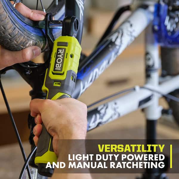 RYOBI - USB Lithium 3/8 in. Ratchet Kit with 2.0 Ah Battery and USB Charging Cable