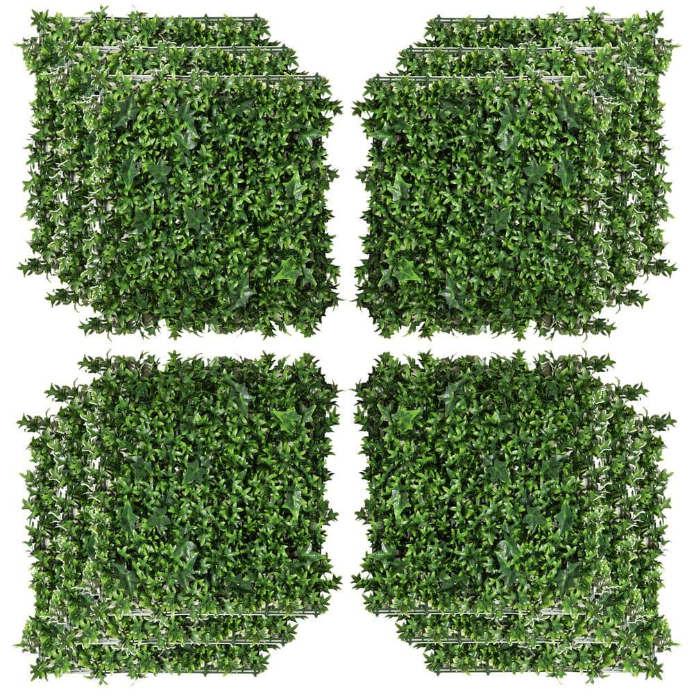 20 in. H x 20 in. W GorgeousHome Artificial Boxwood Hedge Greenery ...