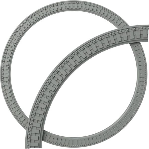 Ekena Millwork 3 .92 ft. Dentil and Bead Ceiling Ring Kit