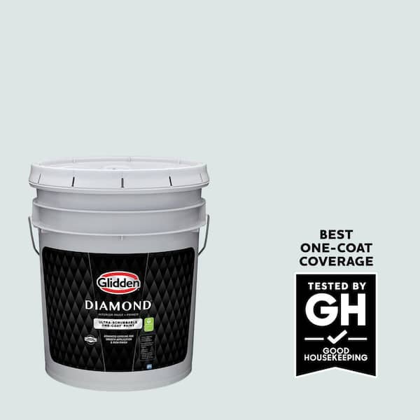 Glidden Diamond 5 gal. PPG1147-1 Cameo Green Eggshell Interior Paint with Primer