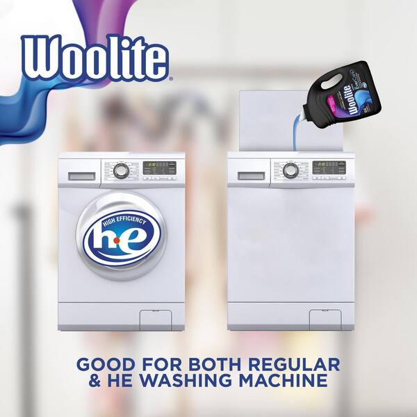 Woolite Darks Liquid Laundry Detergent, 150 Fl. Oz, 75 Loads, High  Efficiency, Black