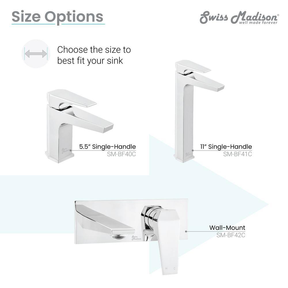 Voltaire Chrome Single-Handle High Arc Bathroom Faucet