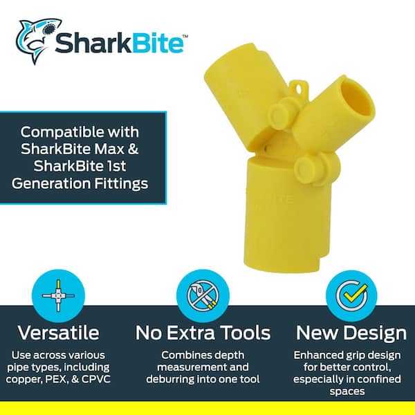 SharkBite Insertion Depth and Pipe Deburring Tool UR702A