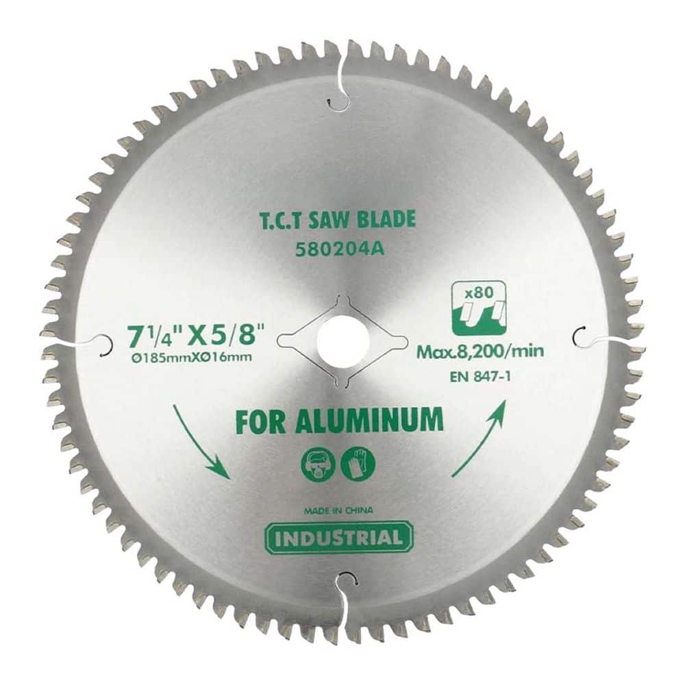 LAIFUCAM 7-1/4 in. 80-Tooth Aluminum Cutting Tungsten Carbide